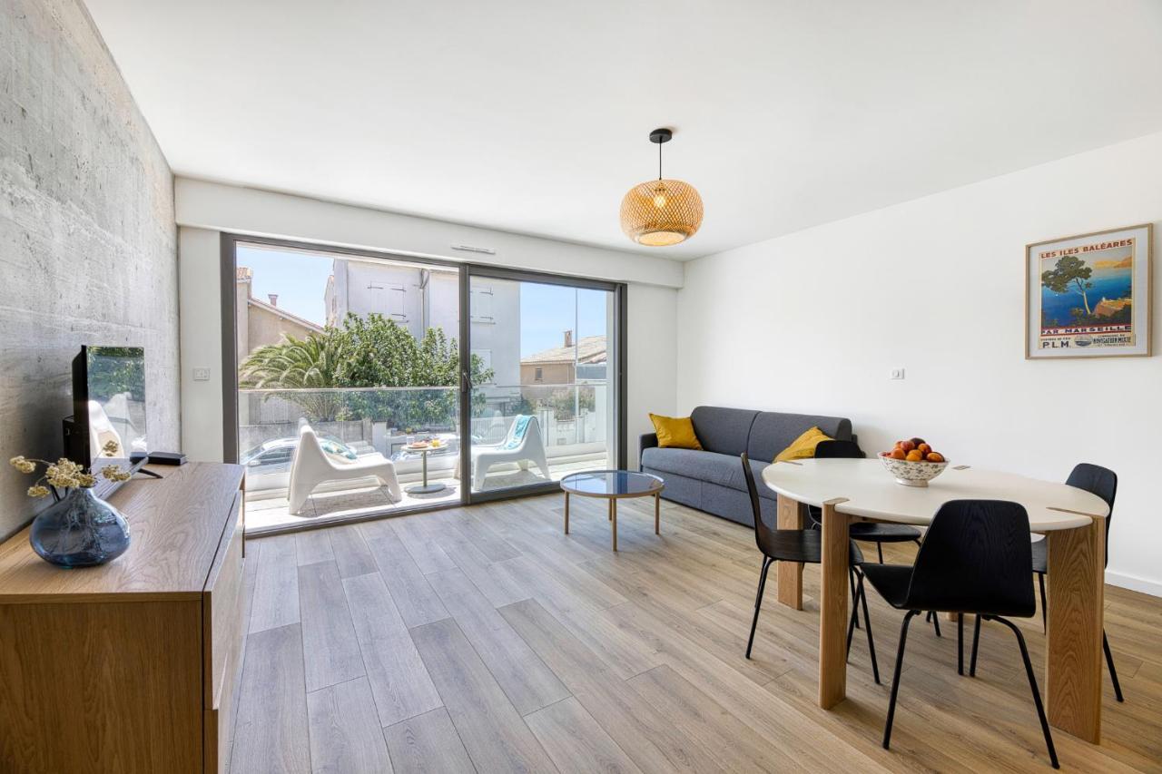 South-Of-France T2 Neuf Haut De Gamme, Climatise, Parking Gratuit, 2Eme Ligne Balcon Carnon-Plage Zewnętrze zdjęcie