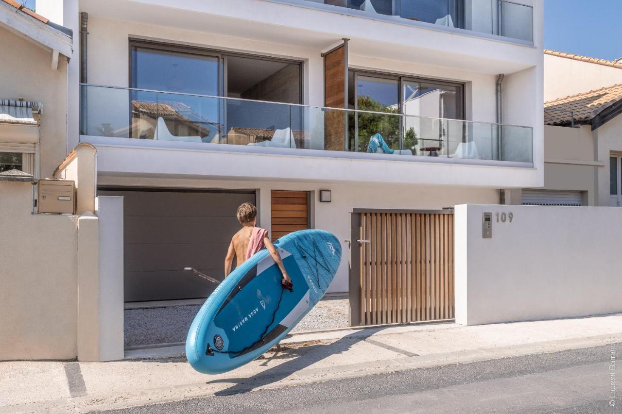 South-Of-France T2 Neuf Haut De Gamme, Climatise, Parking Gratuit, 2Eme Ligne Balcon Carnon-Plage Zewnętrze zdjęcie