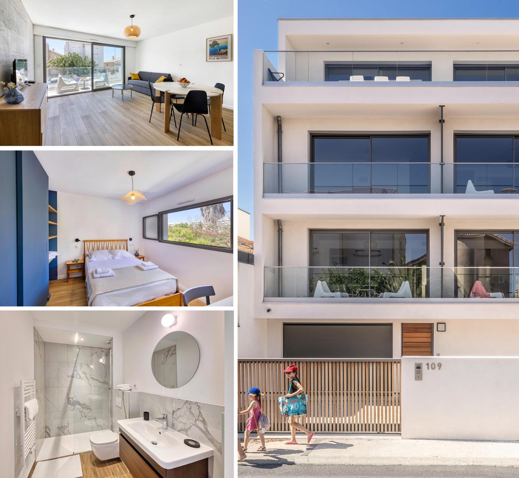 South-Of-France T2 Neuf Haut De Gamme, Climatise, Parking Gratuit, 2Eme Ligne Balcon Carnon-Plage Zewnętrze zdjęcie